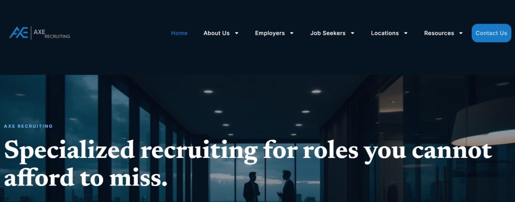 Axe Staffing and Recruiting Website